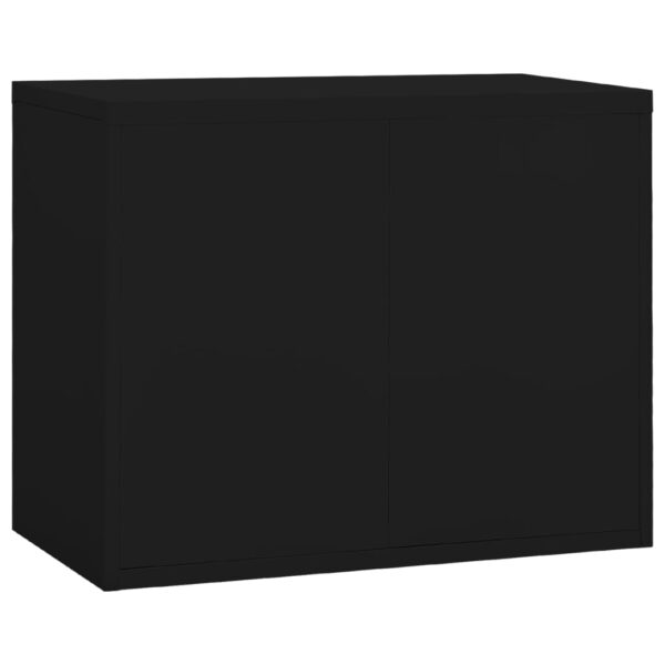 vidaXL Filing Cabinet Black 35.4"x18.1"x28.5" Steel - Image 4