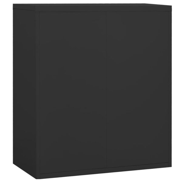 vidaXL Filing Cabinet Anthracite 35.4"x18.1"x40.6" Steel - Image 4