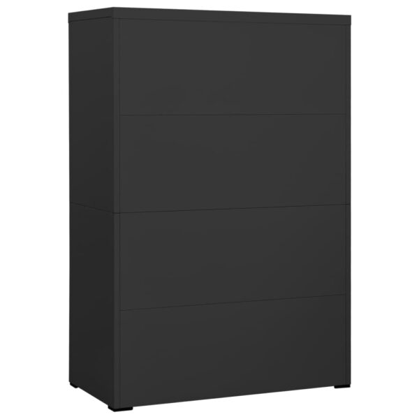 vidaXL Filing Cabinet Anthracite 35.4"x18.1"x52.8" Steel - Image 4