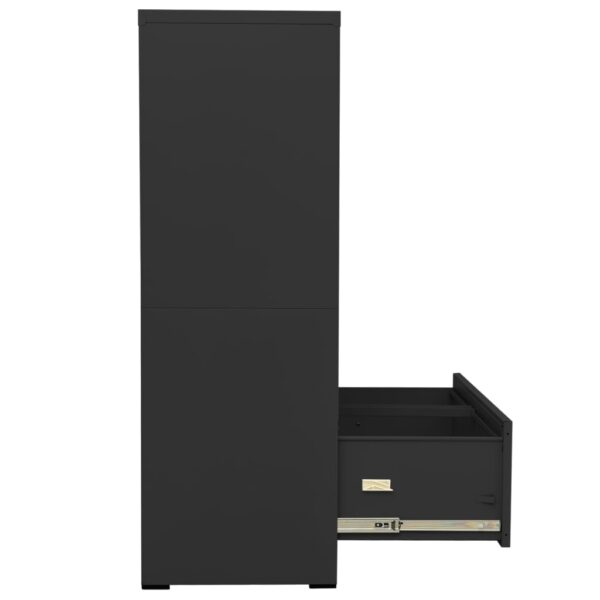 vidaXL Filing Cabinet Anthracite 35.4"x18.1"x52.8" Steel - Image 6