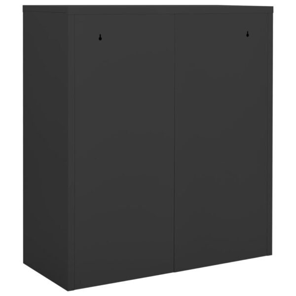 vidaXL Office Cabinet Anthracite 35.4"x15.7"x40.2" Steel - Image 5