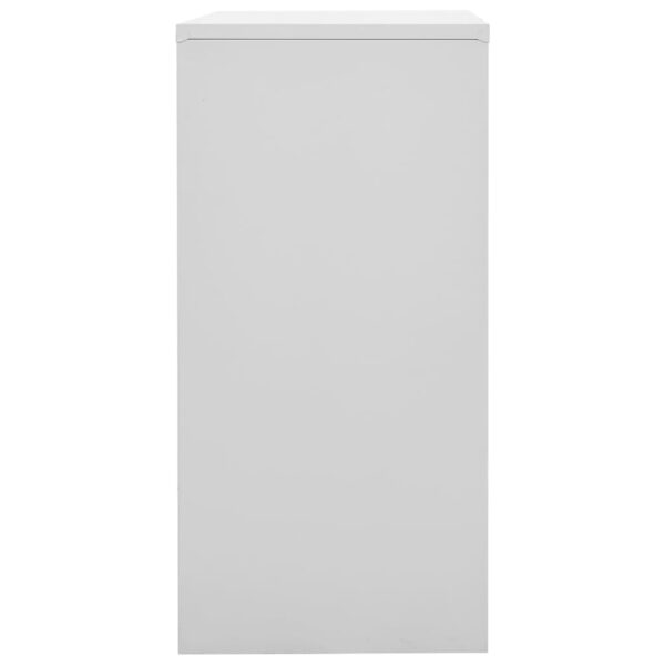 vidaXL Locker Cabinet Light Gray and Blue 35.4"x17.7"x36.4" Steel - Image 3