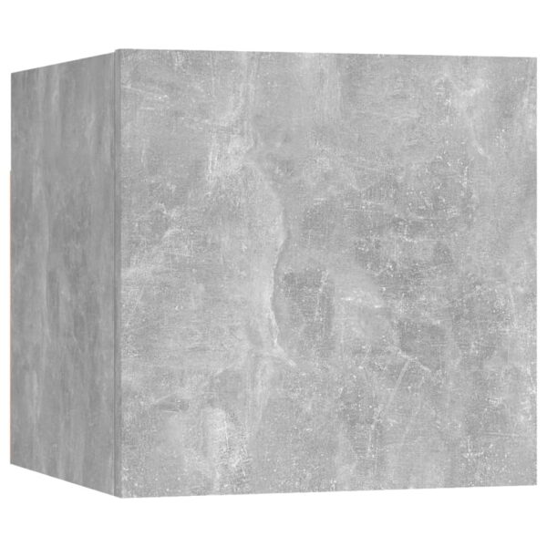 vidaXL Bedside Cabinet Concrete Gray 12"x11.8"x11.8" Engineered Wood - Image 2