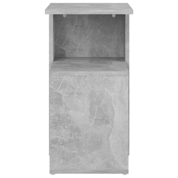 vidaXL Side Table Concrete Gray 14.2"x11.8"x22" Engineered Wood - Image 5