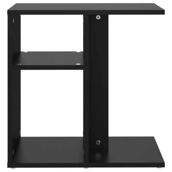 vidaXL Side Table Black 19.7"x11.8"x19.7" Engineered Wood - Image 5