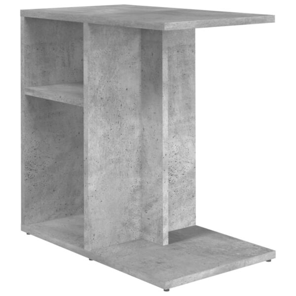 vidaXL Side Table Concrete Gray 19.7"x11.8"x19.7" Engineered Wood - Image 2