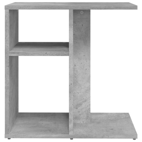 vidaXL Side Table Concrete Gray 19.7"x11.8"x19.7" Engineered Wood - Image 5