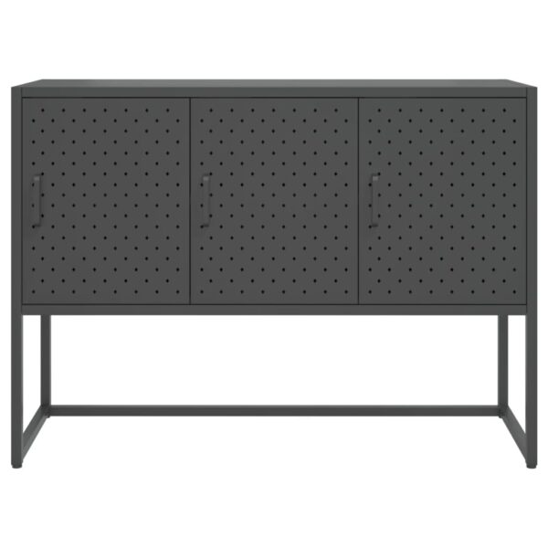 vidaXL Sideboard Anthracite 41.3"x13.8"x29.5" Steel - Image 5