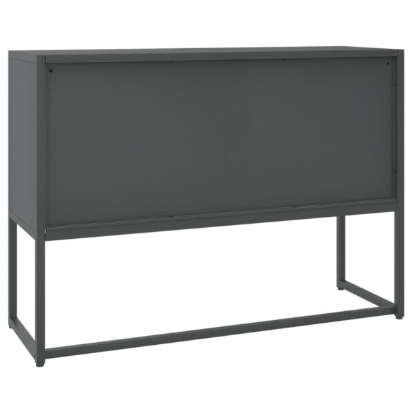 vidaXL Sideboard Anthracite 41.3"x13.8"x29.5" Steel - Image 7