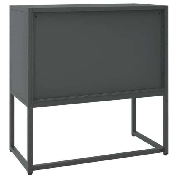 vidaXL Sideboard Anthracite 29.5"x13.8"x29.5" Steel - Image 7