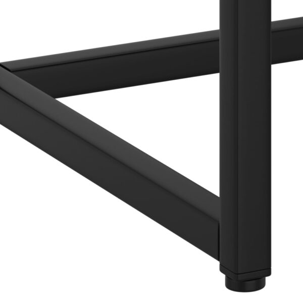 vidaXL Console Table Black 28.3"x13.8"x29.5" Steel - Image 8