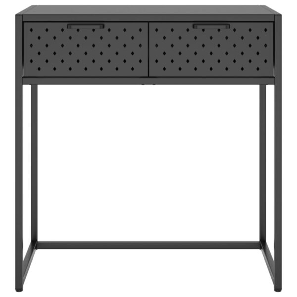 vidaXL Console Table Anthracite 28.3"x13.8"x29.5" Steel - Image 3