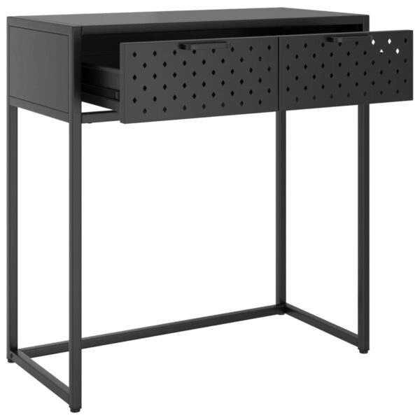 vidaXL Console Table Anthracite 28.3"x13.8"x29.5" Steel - Image 6