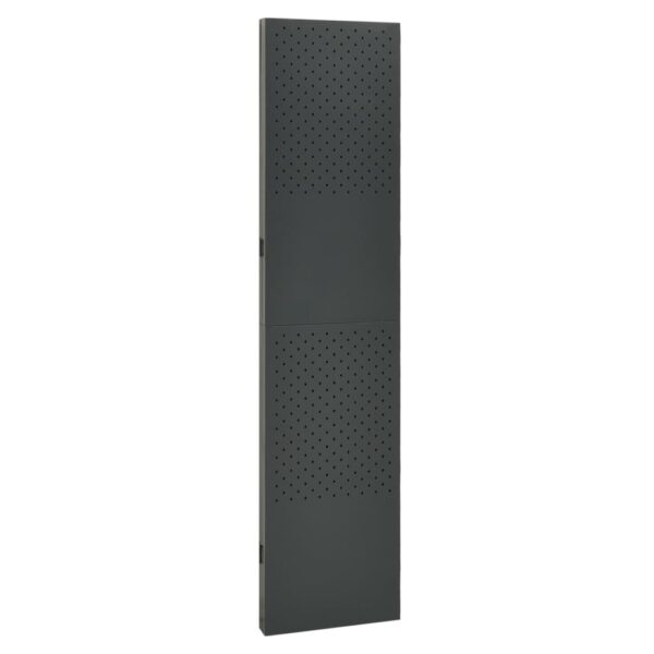 vidaXL 3-Panel Room Divider Anthracite 47.2"x70.9" Steel - Image 4