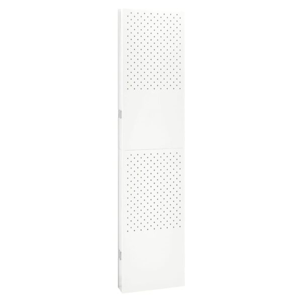 vidaXL 5-Panel Room Divider White 78.7"x70.9" Steel - Image 4