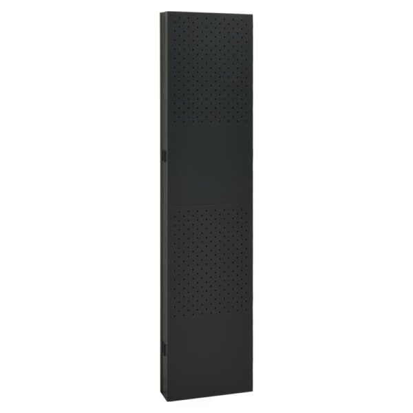 vidaXL 6-Panel Room Divider Black 94.5"x70.9" Steel - Image 4