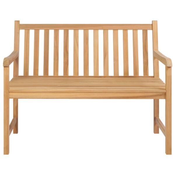 vidaXL Patio Bench 44.9" Solid Teak Wood - Image 2