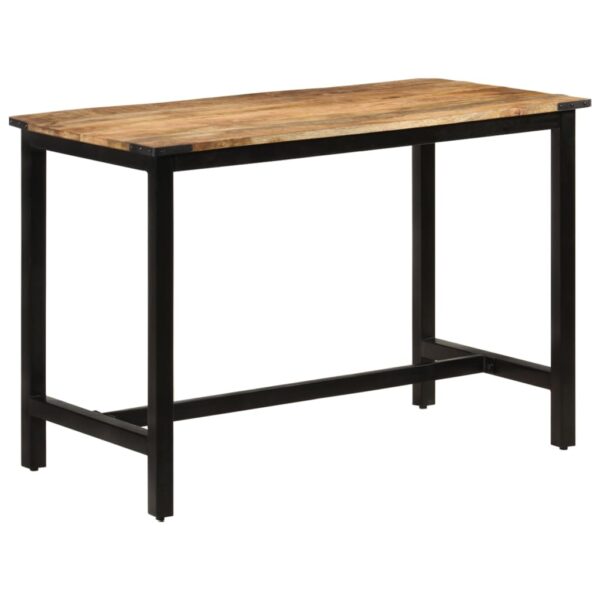 vidaXL Dining Table 43.3"x23.6"x29.9" Solid Wood Mango - Image 12