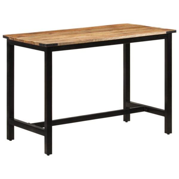 vidaXL Dining Table 43.3"x23.6"x29.9" Solid Wood Mango - Image 9