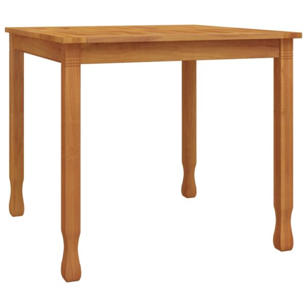 vidaXL Patio Dining Table 33.5"x33.5"x29.5" Solid Wood Teak - Image 2