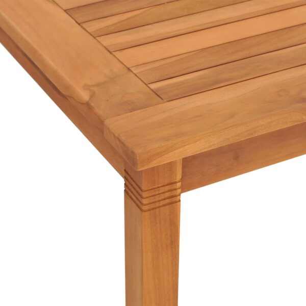 vidaXL Patio Dining Table 33.5"x33.5"x29.5" Solid Wood Teak - Image 5