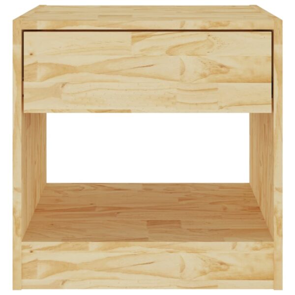 vidaXL Bedside Cabinet 15.7"x12.2"x15.7" Solid Wood Pine - Image 4