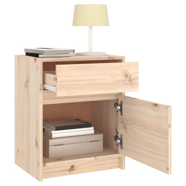 vidaXL Bedside Cabinets 2 pcs 15.7"x12.2"x19.7" Solid Wood Pine - Image 5