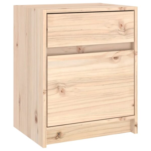 vidaXL Bedside Cabinets 2 pcs 15.7"x12.2"x19.7" Solid Wood Pine - Image 6