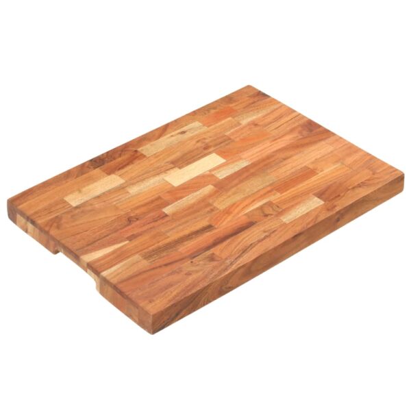 vidaXL Chopping Board 19.7"x13.8"x1.6" Solid Acacia Wood - Image 9