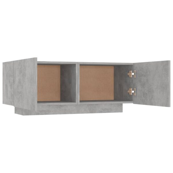 vidaXL Bedside Cabinet Concrete Gray 39.4"x13.8"x15.7" Engineered Wood - Image 6