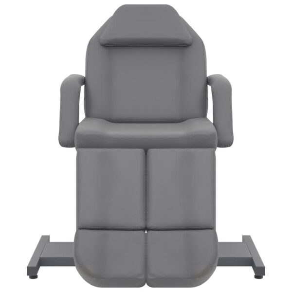 vidaXL Beauty Treatment Chair Faux Leather Gray 70.9"x24.4"x30.7" - Image 2