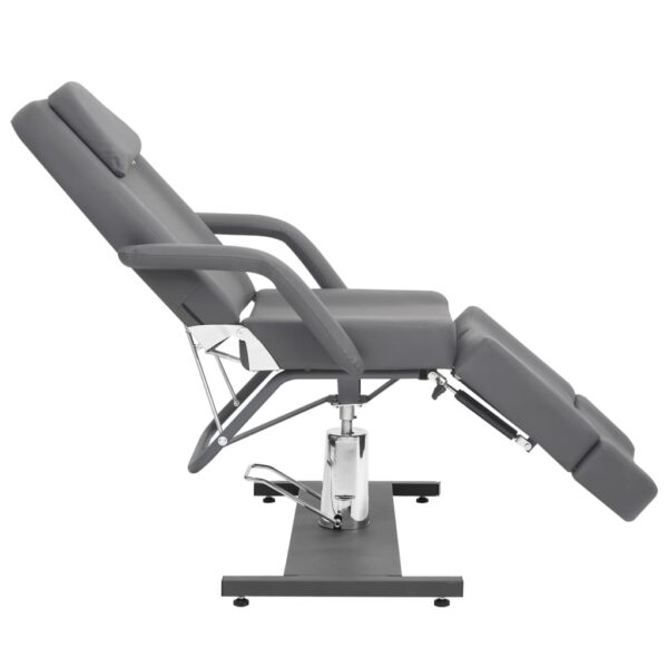 vidaXL Beauty Treatment Chair Faux Leather Gray 70.9"x24.4"x30.7" - Image 3