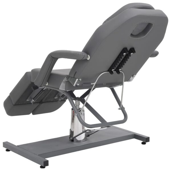 vidaXL Beauty Treatment Chair Faux Leather Gray 70.9"x24.4"x30.7" - Image 5