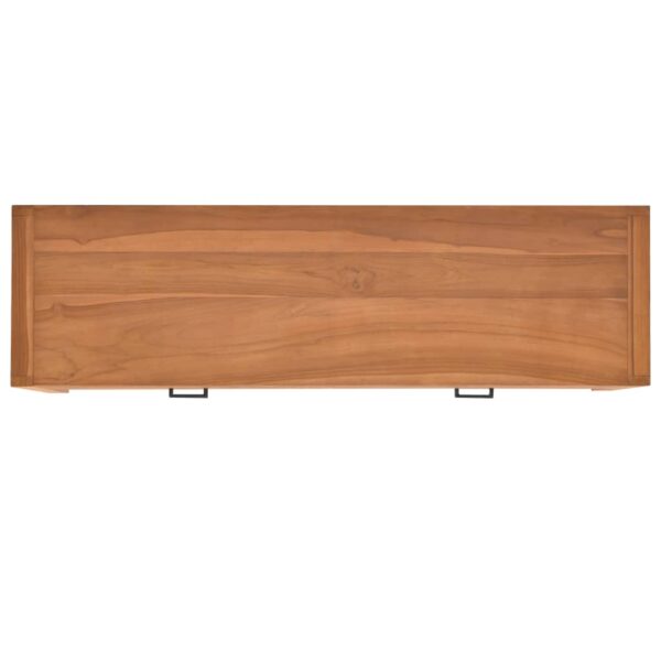 vidaXL Desk with 2 Drawers 47.2"x15.7"x29.5" Solid Wood Teak - Image 6