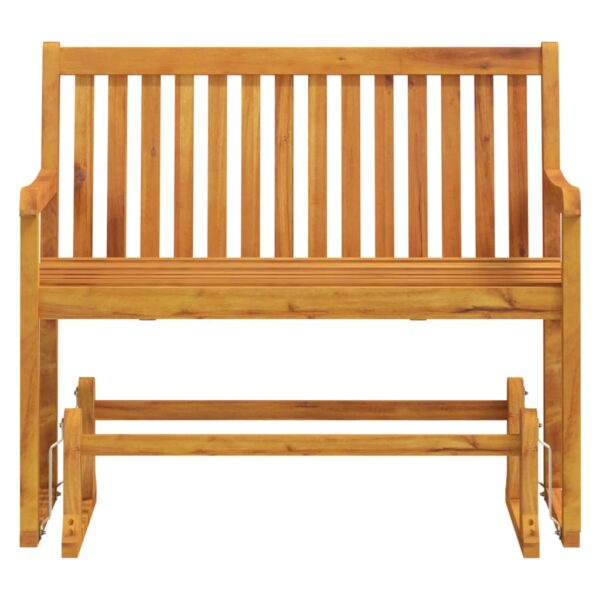 vidaXL Patio Swing Bench 43.3" Solid Acacia Wood - Image 3