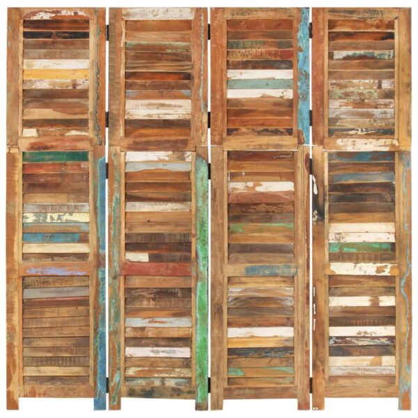 vidaXL Room Divider 66.1" Solid Wood Reclaimed - Image 2