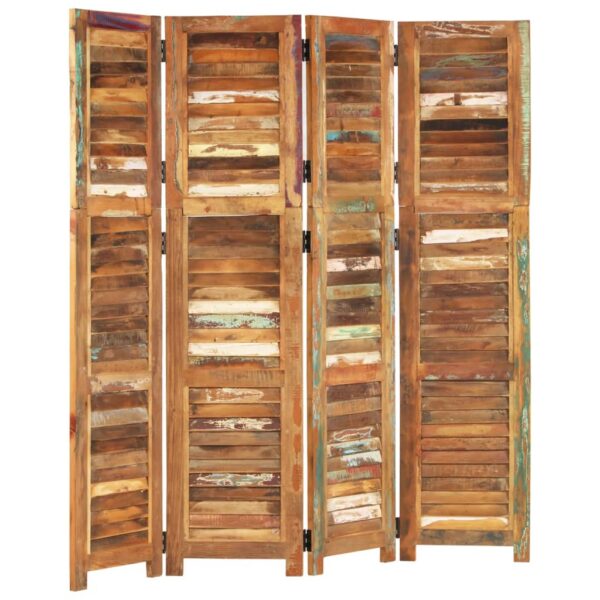 vidaXL Room Divider 66.1" Solid Wood Reclaimed - Image 11