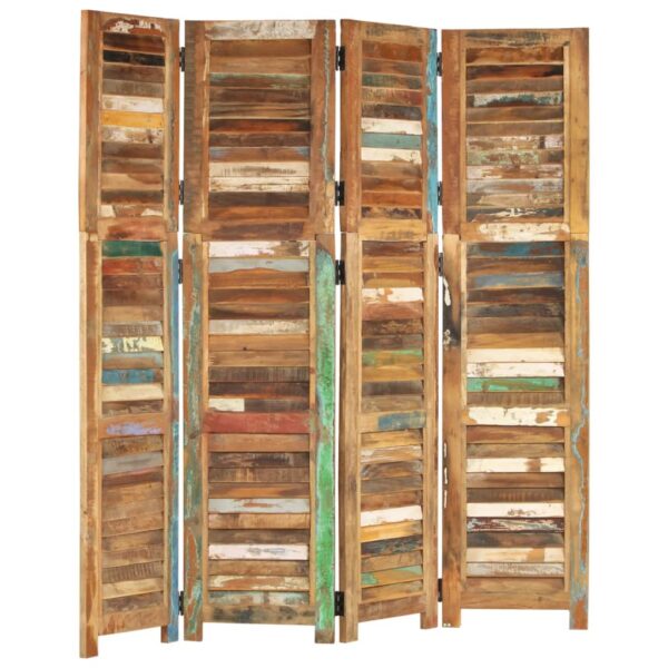 vidaXL Room Divider 66.1" Solid Wood Reclaimed - Image 12