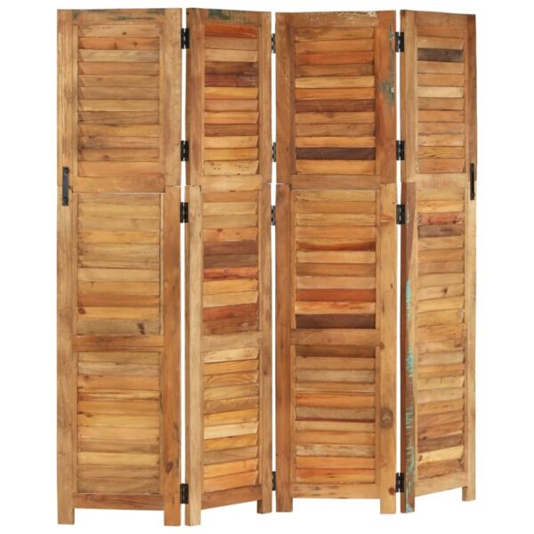 vidaXL Room Divider 66.1" Solid Wood Reclaimed - Image 4