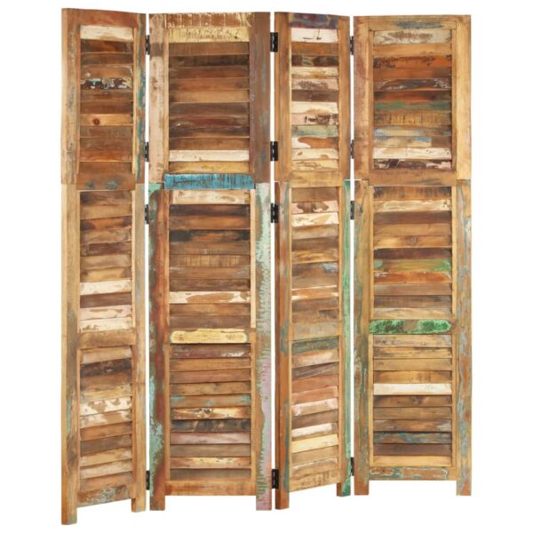 vidaXL Room Divider 66.1" Solid Wood Reclaimed - Image 9