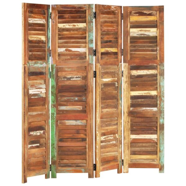 vidaXL Room Divider 66.1" Solid Wood Reclaimed - Image 10