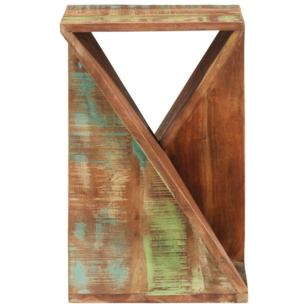 vidaXL Side Table 13.8"x13.8"x21.7" Solid Wood Reclaimed - Image 3