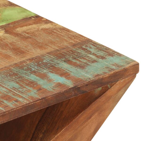 vidaXL Side Table 13.8"x13.8"x21.7" Solid Wood Reclaimed - Image 5