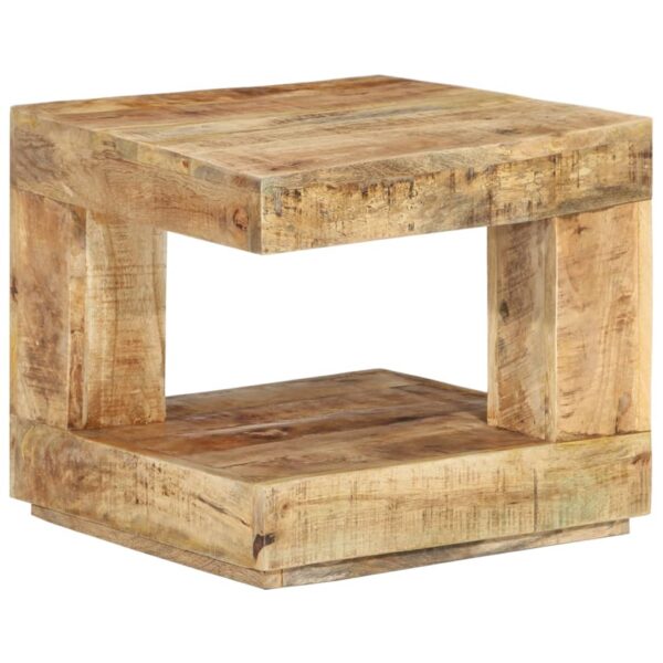 vidaXL Coffee Table 17.7"x17.7"x15.7" Solid Wood Mango - Image 11