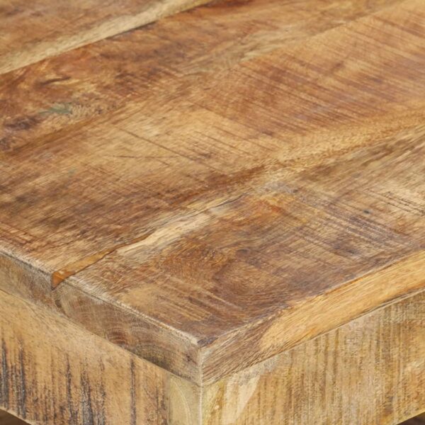 vidaXL Coffee Table 17.7"x17.7"x15.7" Solid Wood Mango - Image 6