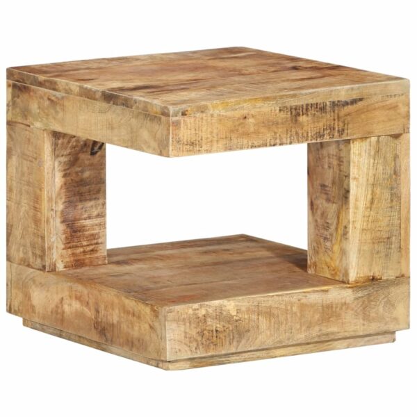 vidaXL Coffee Table 17.7"x17.7"x15.7" Solid Wood Mango - Image 8