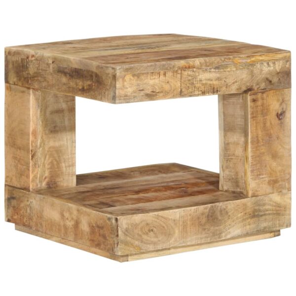 vidaXL Coffee Table 17.7"x17.7"x15.7" Solid Wood Mango - Image 10