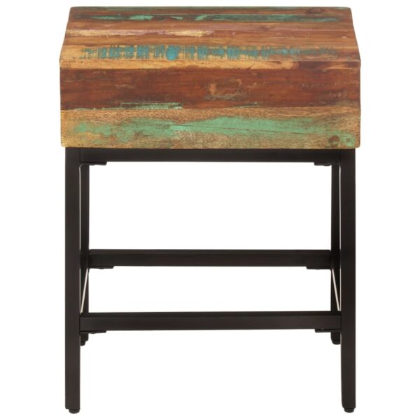 vidaXL Side Table 15.7"x11.8"x20.1" Solid Wood Reclaimed - Image 2