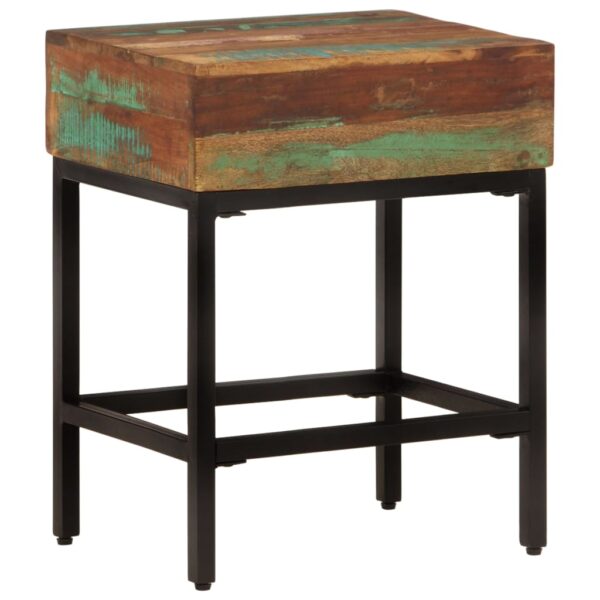 vidaXL Side Table 15.7"x11.8"x20.1" Solid Wood Reclaimed - Image 7