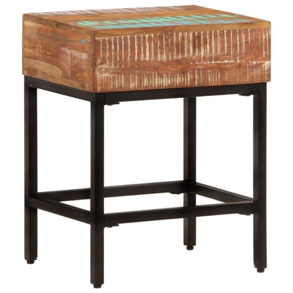 vidaXL Side Table 15.7"x11.8"x20.1" Solid Wood Reclaimed - Image 9